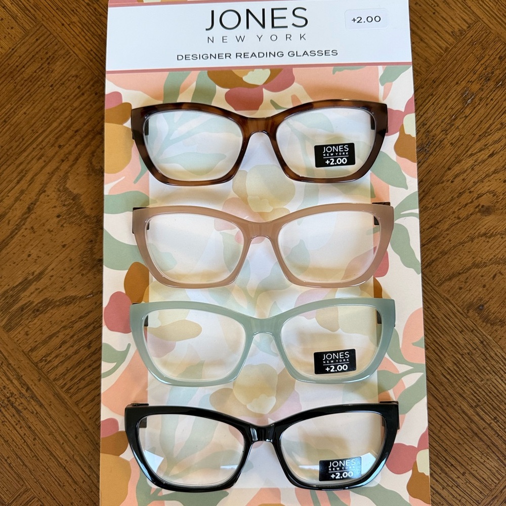 Readers- Set of 4 in Black, Tan, Cream, Green